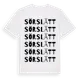 White t-shirt med Sörslätt ordlek t-shirt