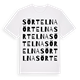White t-shirt med Sörtelna ordlek t-shirt