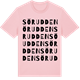 Pink Cotton t-shirt med Sörudden ordlek t-shirt