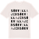 Vintage White t-shirt med Sörvikkajen ordlek t-shirt