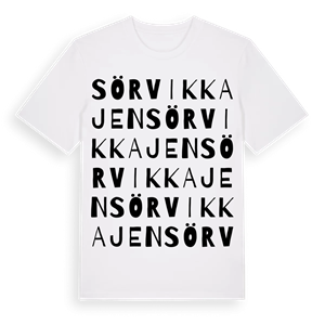 Sörvikkajen ordlek t-shirt – ekologisk bomull t-shirt från Pinshirt