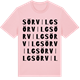 Pink Cotton t-shirt med Sörvilg ordlek t-shirt