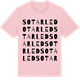 Pink Cotton t-shirt med Sotarled ordlek t-shirt