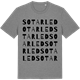 Mid Heather Gray t-shirt med Sotarled ordlek t-shirt