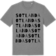 Mid Heather Gray t-shirt med Sotlanda ordlek t-shirt