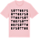 Pink Cotton t-shirt med Söttorp ordlek t-shirt