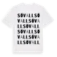 White t-shirt med Sövall ordlek t-shirt