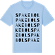 Blue Soul t-shirt med Spakebol ordlek t-shirt