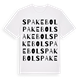 Spakebol ordlek t-shirt