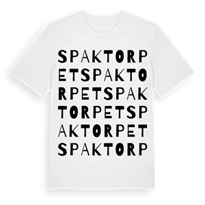 Spaktorpet ordlek t-shirt – ekologisk bomull t-shirt från Pinshirt