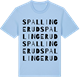 Blue Soul t-shirt med Spallingerud ordlek t-shirt
