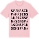 Pink Cotton t-shirt med Spånåsen ordlek t-shirt