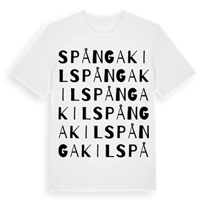 Spångakil ordlek t-shirt – ekologisk bomull t-shirt från Pinshirt