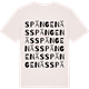 Vintage White t-shirt med Spängenäs ordlek t-shirt