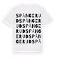 White t-shirt med Spångerud ordlek t-shirt