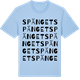 Blue Soul t-shirt med Spänget ordlek t-shirt