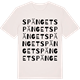 Vintage White t-shirt med Spänget ordlek t-shirt