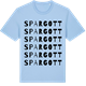 Blue Soul t-shirt med Spargott ordlek t-shirt