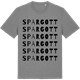 Mid Heather Gray t-shirt med Spargott ordlek t-shirt