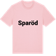 Pink Cotton t-shirt med Sparöd fetstil t-shirt