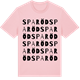 Pink Cotton t-shirt med Sparöd ordlek t-shirt