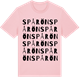 Pink Cotton t-shirt med Spårön ordlek t-shirt