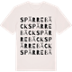 Vintage White t-shirt med Spärrebäck ordlek t-shirt