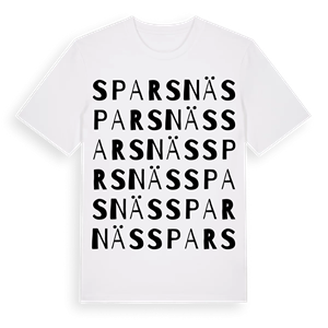 Sparsnäs ordlek t-shirt – ekologisk bomull t-shirt från Pinshirt