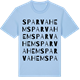 Blue Soul t-shirt med Sparvahem ordlek t-shirt