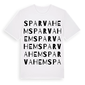 Sparvahem ordlek t-shirt – ekologisk bomull t-shirt från Pinshirt