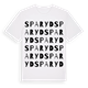 Sparyd ordlek t-shirt