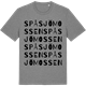 Mid Heather Gray t-shirt med Spåsjömossen ordlek t-shirt