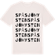Vintage White t-shirt med Spåsjömysten ordlek t-shirt