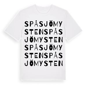 Spåsjömysten ordlek t-shirt – ekologisk bomull t-shirt från Pinshirt
