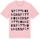 Pink Cotton t-shirt med Spättholmen ordlek t-shirt