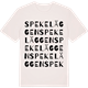 Vintage White t-shirt med Spekeläggen ordlek t-shirt