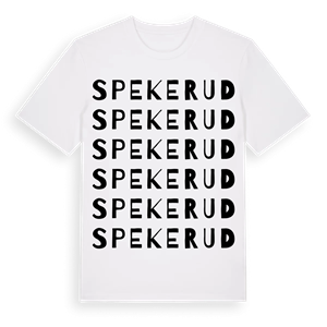Spekerud ordlek t-shirt – ekologisk bomull t-shirt från Pinshirt