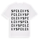 White t-shirt med Speleby ordlek t-shirt