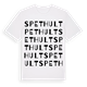 White t-shirt med Spethult ordlek t-shirt