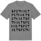 Mid Heather Gray t-shirt med Spethult ordlek t-shirt