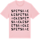 Pink Cotton t-shirt med Spetsbacke ordlek t-shirt