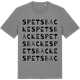 Mid Heather Gray t-shirt med Spetsbacke ordlek t-shirt