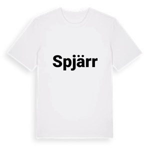 Spjärr fetstil t-shirt – ekologisk bomull t-shirt från Pinshirt