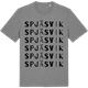 Mid Heather Gray t-shirt med Spjäsvik ordlek t-shirt