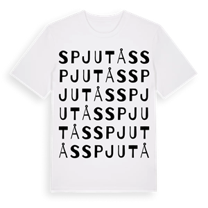 Spjutås ordlek t-shirt – ekologisk bomull t-shirt från Pinshirt