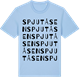Blue Soul t-shirt med Spjutåsen ordlek t-shirt