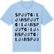 Blue Soul t-shirt med Spjutgiljan ordlek t-shirt