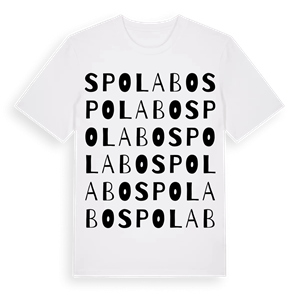 Spolabo ordlek t-shirt – ekologisk bomull t-shirt från Pinshirt