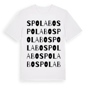 Spolabo ordlek t-shirt – ekologisk bomull t-shirt från Pinshirt