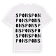 White t-shirt med Spon ordlek t-shirt